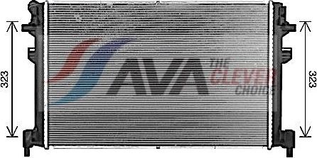 Радиатор низкотемпературный AVA для Volkswagen Golf Sportsvan I 2014-2026. Артикул VN2426
