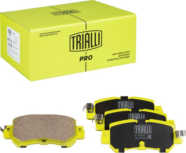 Тормозные колодки Trialli (Керамика) задние для Mazda CX-5 I 2011-2017. Артикул PF 2506CR