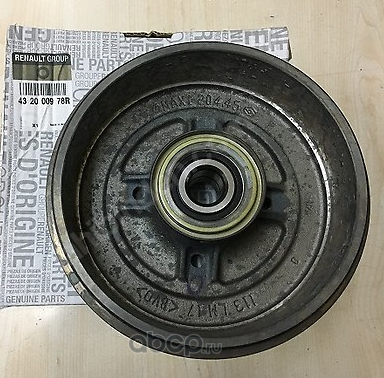 Тормозной барабан Renault. Артикул 432000978R
