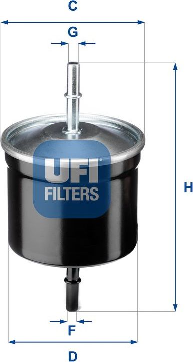 Топливный фильтр UFI. Артикул 31.811.00