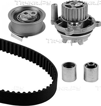 Помпа (водяной насос) с комплектом ремня ГРМ Metelli для SEAT Toledo III 2004-2009. Артикул 30-0904-2