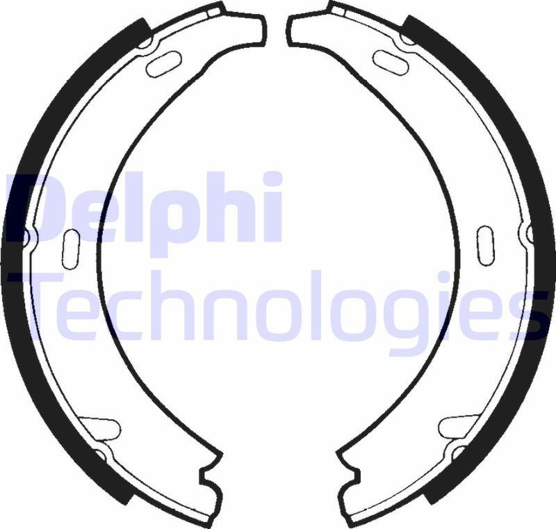 Тормозные колодки (стояночная тормозная система) Delphi. Артикул LS1371