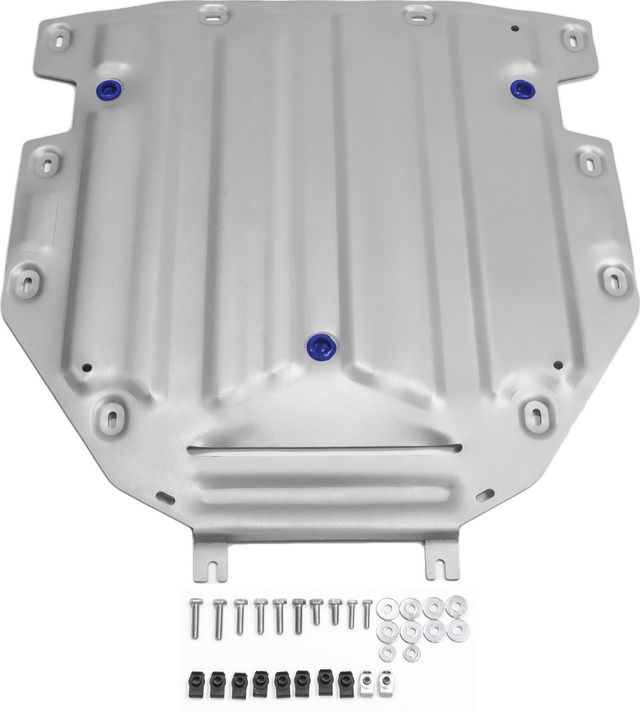 Защита алюминиевая Rival для КПП Audi Q7 II 2015-2020 2020-2026. Артикул 333.0330.1