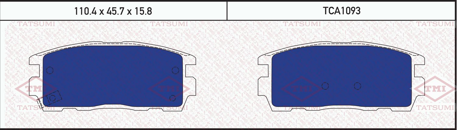 Колодки тормозные OPEL ANTARA 06- задн. (Tatsumi). Артикул TCA1093