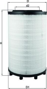 Воздушный фильтр Mahle. Артикул LX 3582