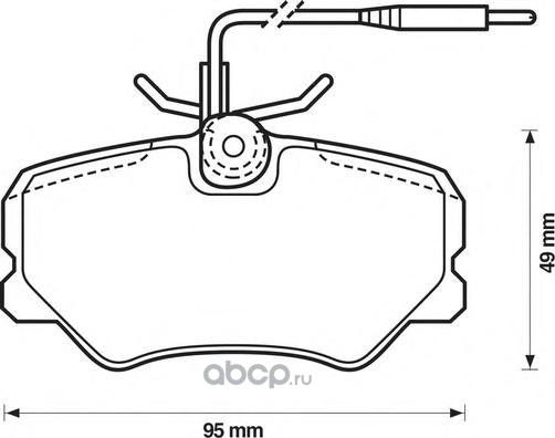 Колодки тормозные передние (Bendix) Bendix. Артикул 571359B