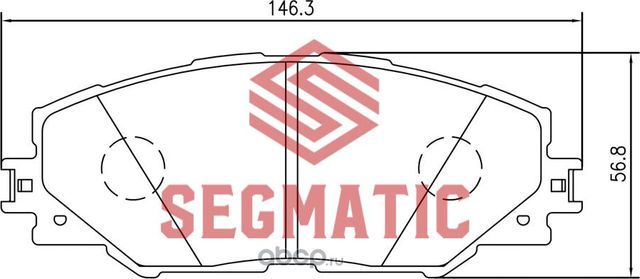 SGBP2577 Колодка торм диск пер Toyota Matrix 2.4 2008-Toyota Auris 1.8 2010-2012 (Segmatic) Segmatic. Артикул SGBP2577
