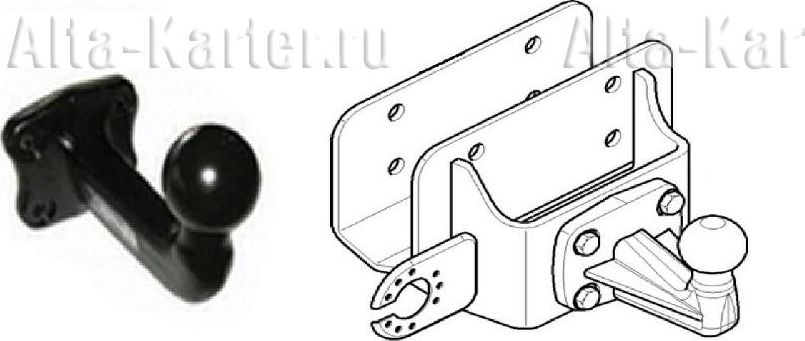 Фаркоп Westfalia для Toyota Hilux VII Single/Double/Extra-Cab, 4x4 2010-2015. Фланцевое крепление. Артикул 335408600001