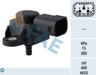 Датчик абсолютного давления (ДАД, MAP) FAE. Артикул 15074