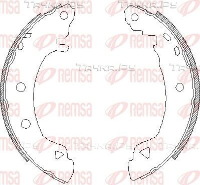 Тормозные колодки Remsa задние для Alfa Romeo 145 I 1994-2001. Артикул 4182.04