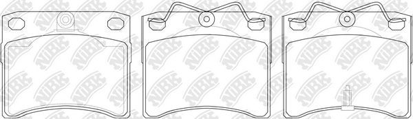 Тормозные колодки NiBK. Артикул PN0278