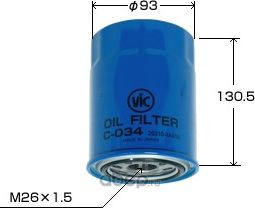ФИЛЬТР МАСЛЯНЫЙ VIC C-034 VIC. Артикул C034