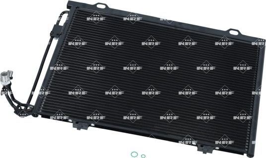 Радиатор кондиционера (конденсатор) NRF (алюминий). Артикул 35463