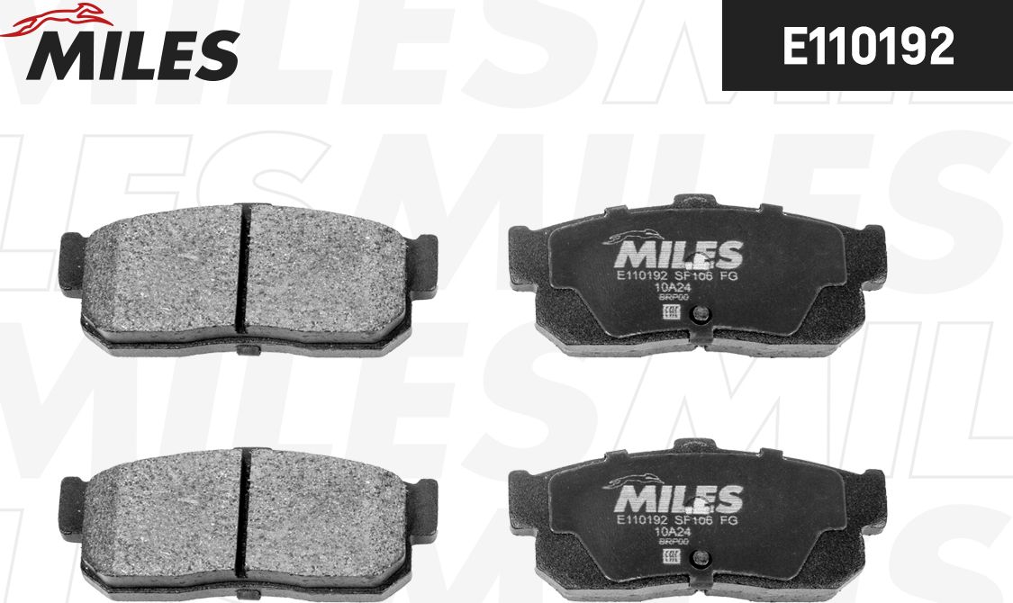 Тормозные колодки Miles (Semi-Metallic). Артикул E110192