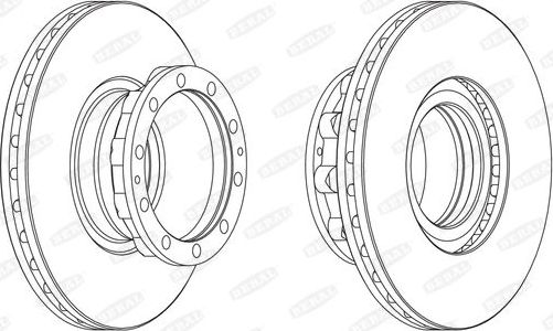 Тормозной диск BERAL задний для MAN TGL 2004-2026. Артикул BCR272A