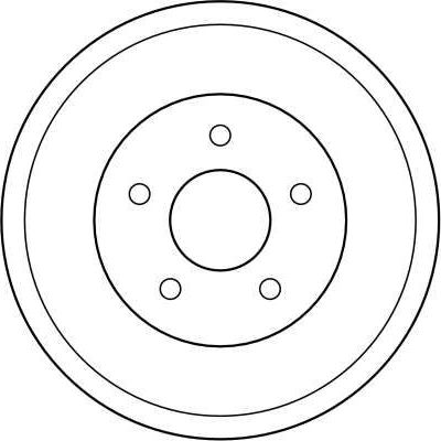 Тормозной барабан TRW задний для Ford Transit Connect I 2002-2013. Артикул DB4309
