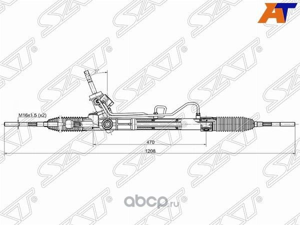 Рейка рулевая CHEVROLET CRUZE 10-/OPEL ASTRA-J 10- (гидравлическая) LHD SAT ST13337675. Артикул ST13337675