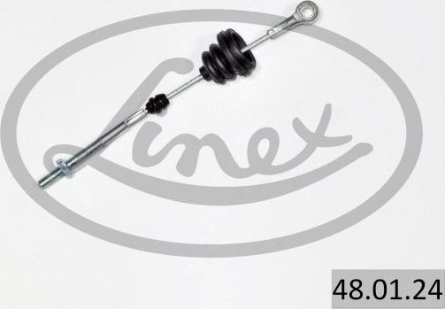 Трос ручника (тросик ручного тормоза) Linex передний для Volvo 460 1988-1996. Артикул 48.01.24