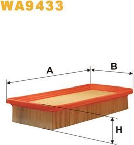 Воздушный фильтр WIX Filters. Артикул WA9433