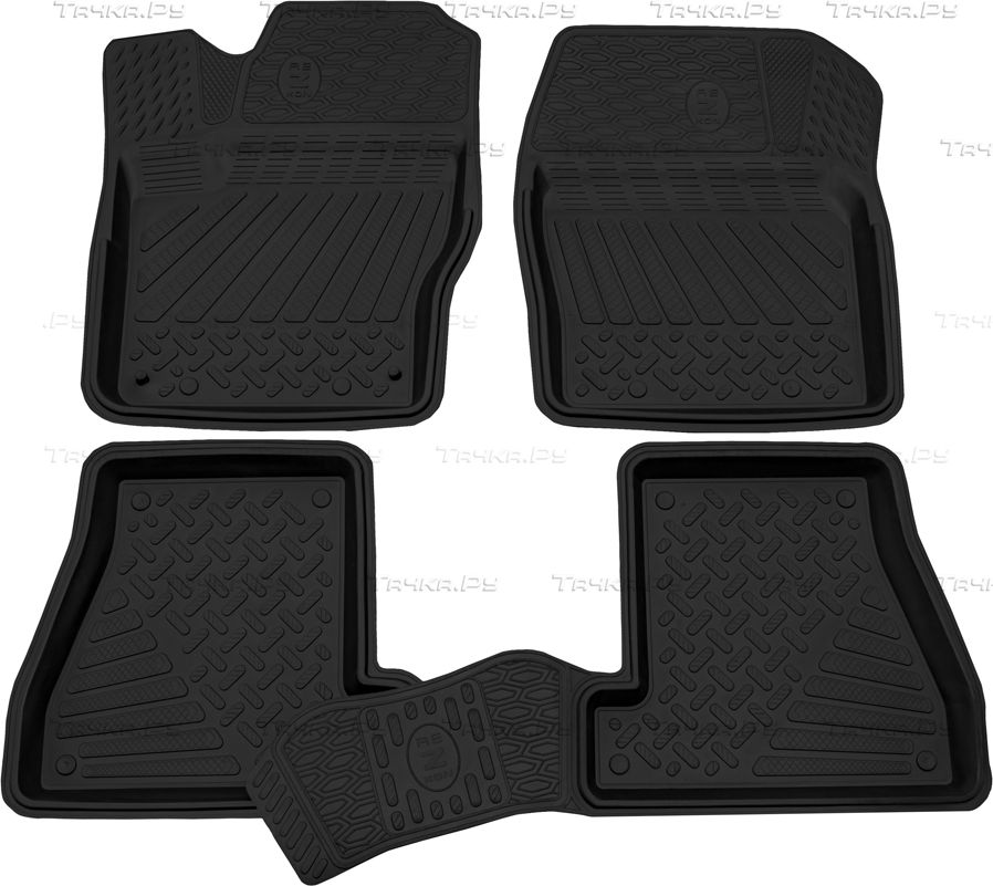 Коврики Rezkon резиновые для салона Ford Focus III 2011-2026. Артикул 1016010200