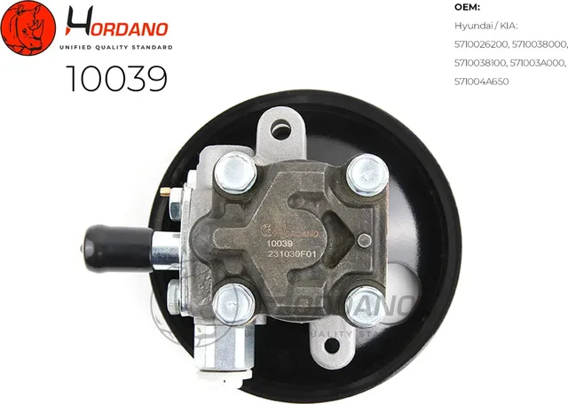 Насос ГУР (Hordano) Hordano. Артикул 10039