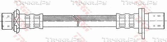 Тормозной шланг TRW задний правый для Toyota Corona X (T210) 1996-2002. Артикул PHA384