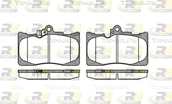 Тормозные колодки RoadHouse передние для Lexus GS III 2005-2011. Артикул 21180.02