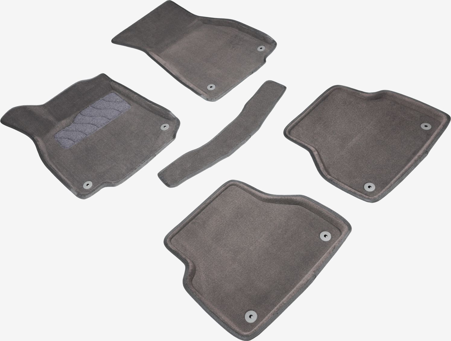 Коврики 3D Seintex для салона Audi A6 C8 2018-2026 СЕРЫЕ. Артикул 95821