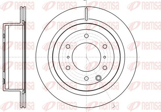 Тормозной диск Remsa. Артикул 61099.10