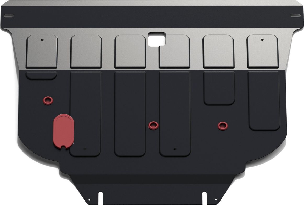 Защита АвтоБРОНЯ для картера и КПП Nissan Primera P12 2002-2008. Артикул 111.04128.1