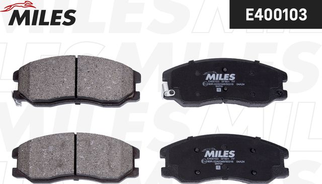 Тормозные колодки Miles (Low-Metallic) передние для Opel Antara I 2006-2017. Артикул E400103