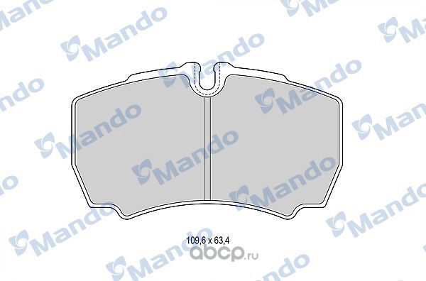 Колодки тормозные FORD Transit (06-) IVECO Daily (99-) задние (4шт.) MANDO. Артикул MBF015050