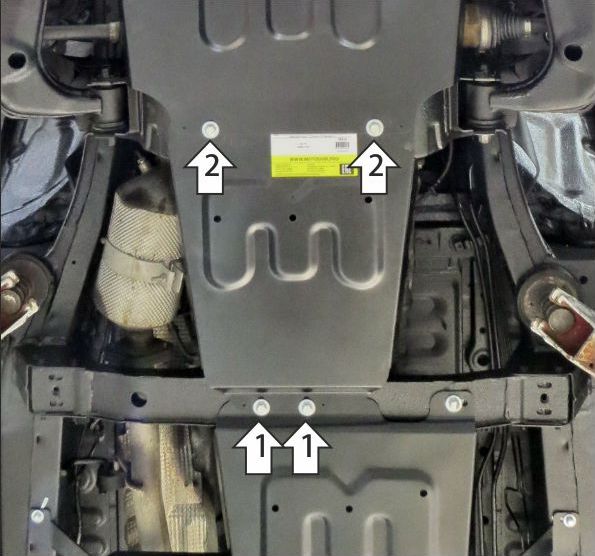 Защита Мотодор для КПП Sollers ST6 МКПП 2023-2026. Артикул 78310