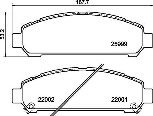Тормозные колодки Nisshinbo. Артикул NP1125