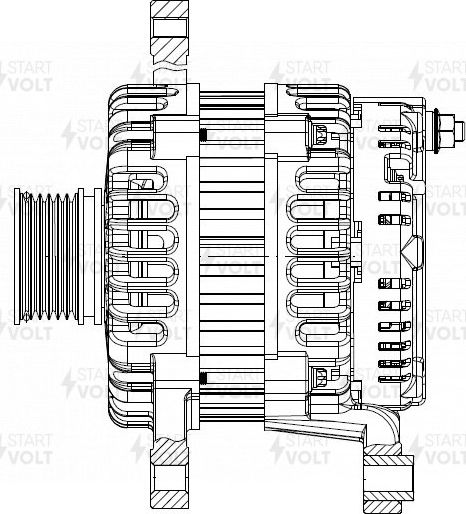 Генератор StartVOLT для ГАЗ ГАЗель 2005-2013. Артикул LG 0303