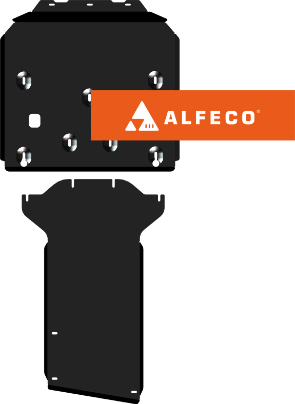 Защита Alfeco для картера и КПП Jaguar F-Pace 2016-2026. Артикул ALF.44.04