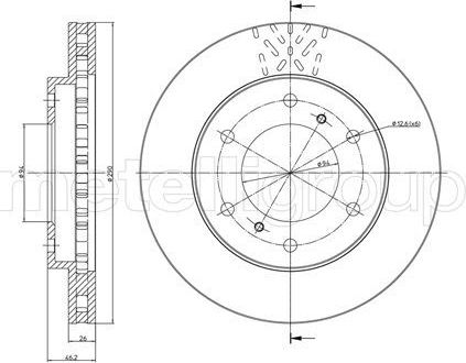 Тормозной диск Trusting. Артикул DF730