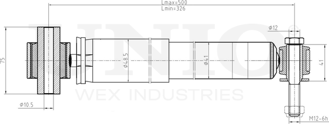 Амортизатор подвески (Unio). Артикул SAB-10451