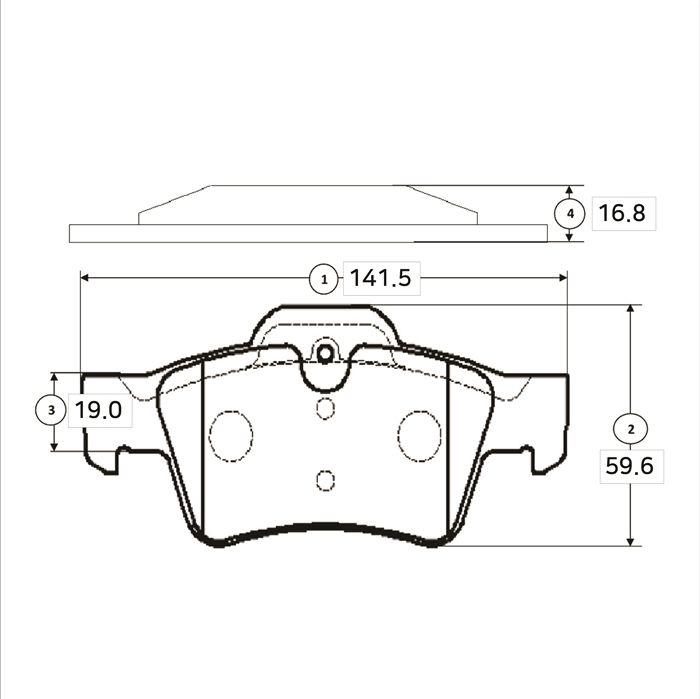 Тормозные колодки CTR. Артикул GK0080