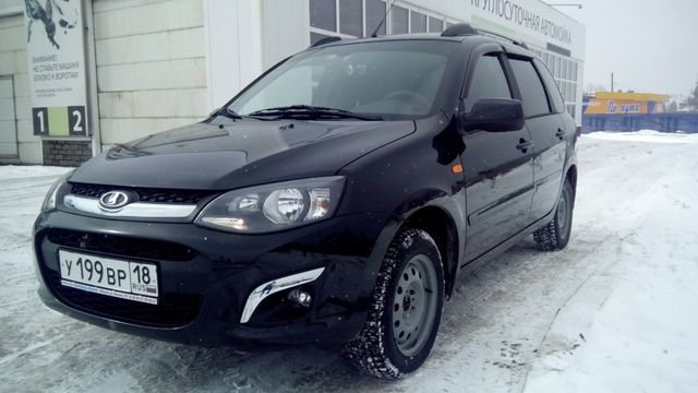 Дефлекторы Сobra Tuning для окон Lada Kalina I 1117 универсал 2004-2013. Артикул V0014
