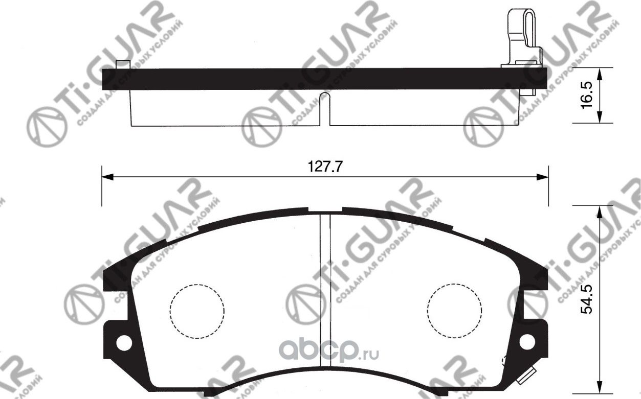 Колодки тормозные (TI-Guar). Артикул TG295C
