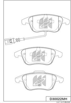 Тормозные колодки MK Kashiyama. Артикул D30022MH