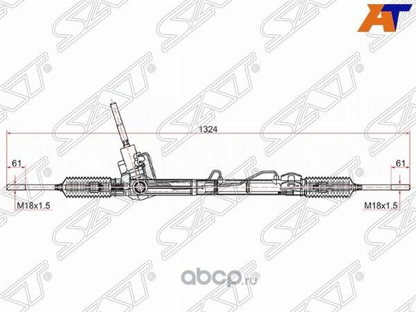 РЕЙКА РУЛЕВАЯ FORD MONDEO IV 07-14 (SAT). Артикул ST1749757