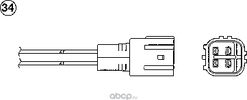 Датчик кислородный OZA669EE94 (NGK) NGK. Артикул 91477