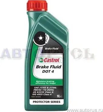 15036B ЖИДКОСТЬ ТОРМОЗНАЯ CASTROL BRAKE FLUID DOT-4 (1Л), 15036B (157D. Артикул 15036B