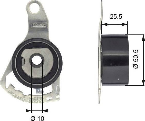 Натяжной ролик (натяжитель) ремня ГРМ Gates PowerGrip®. Артикул T43056