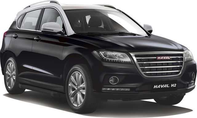 Пороги алюминиевые Rival Black для Haval H2 2014-2020. Артикул F173ALB.9401.1