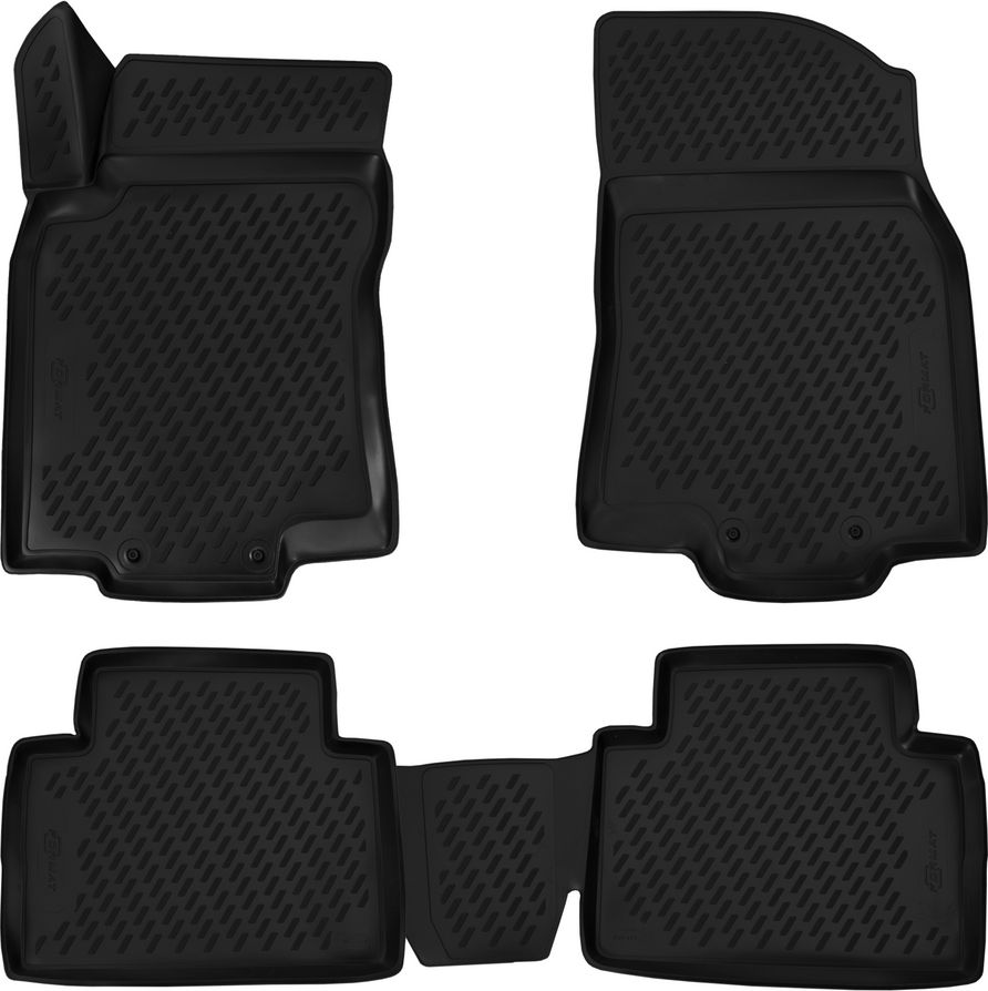 Коврики 3D Format c повышенной износостойкостью для салона Nissan X-Trail T30 2003-2007. Артикул FORMAT.CARNIS00059