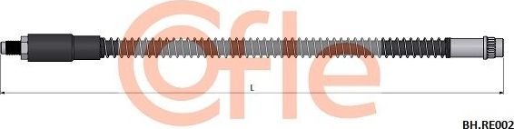 Тормозной шланг Cofle. Артикул 92.BH.RE002