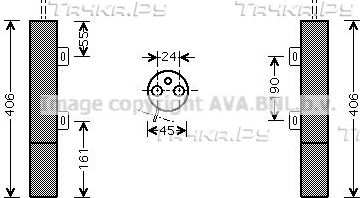Осушитель кондиционера AVA для Mercedes-Benz G-Класс W461 2010-2026. Артикул MSD090